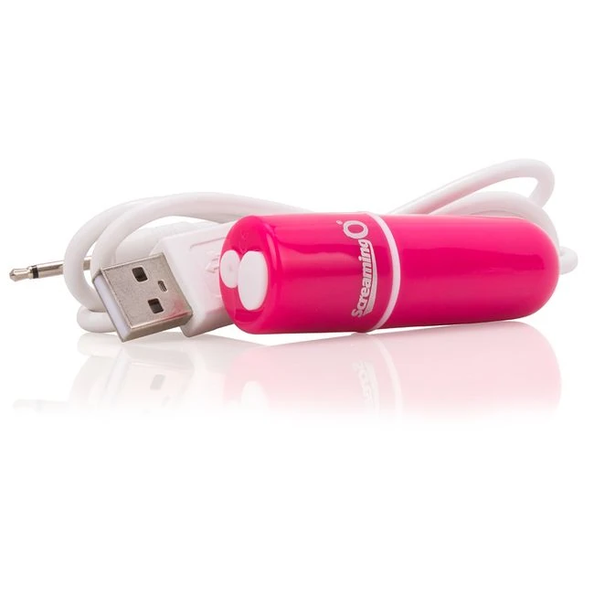 Screaming O Charged Vooom Rechargeable Bullet Vibe Pink - Vibration Modes
