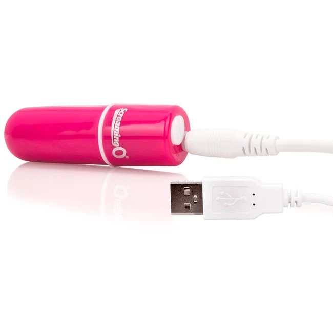 Screaming O Charged Vooom Rechargeable Bullet Vibe Pink - Compatibility & Additional Features