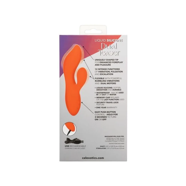 Stella Liquid Silicone Dua Teaser Orange - Vibration Modes and Features