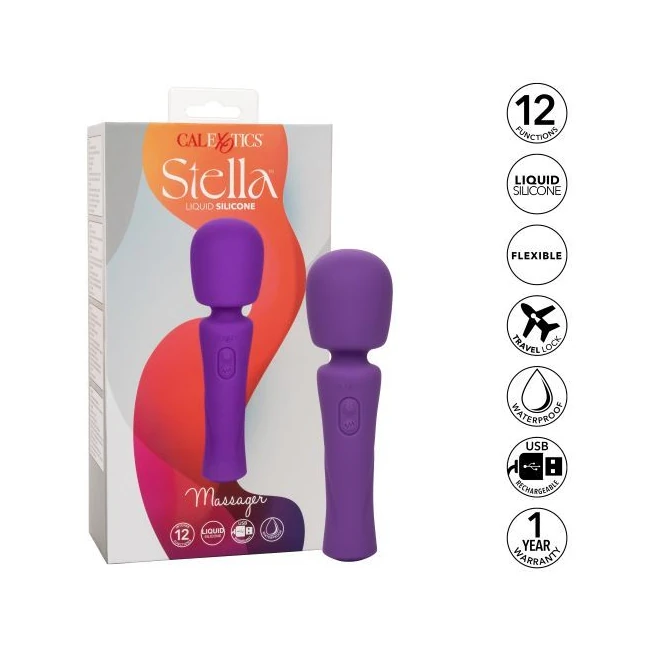 Stella Liquid Silicone Massager Purple - Features