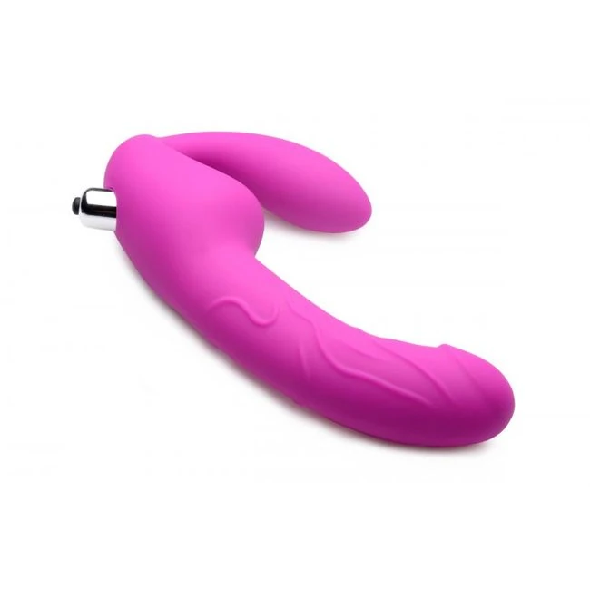 Strap U Royal Rider Vibrat Strapless Strap on Dildo - Vibration Modes