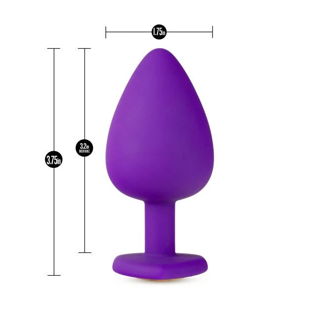 Temptasia Bling Plug Large Purple - Comfortable and Secure Fit