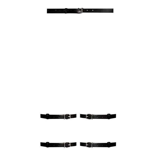 Valentina Strappy Garter B W/ Leg Straps Black O/s - Build & Quality