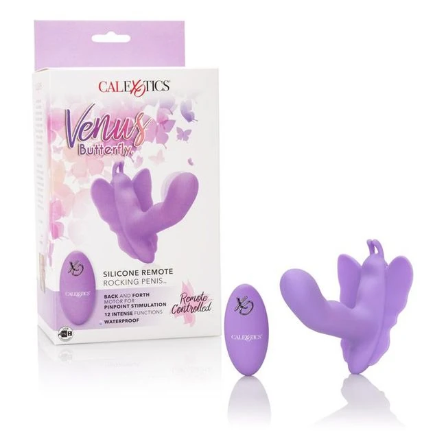 Venus Butterfly Silicone Remote Rocking Penis Dildo - Additional Features