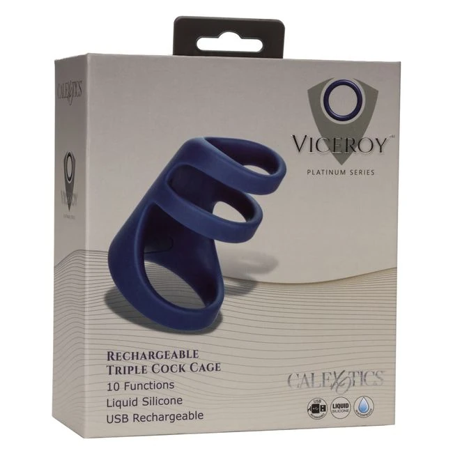 Viceroy Rechargeable Tripl Cock Cage - Vibration Modes and Stimulation