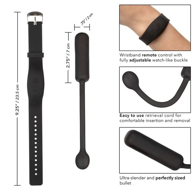 Wristband Remote Petite Bullet - Features
