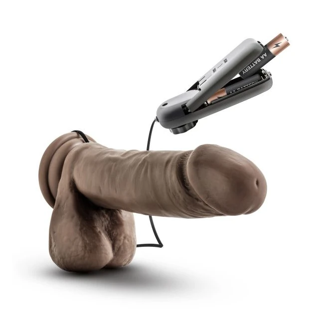 X5 Plus 8in Gyrating Vibra Cock Chocolate - Additional Details