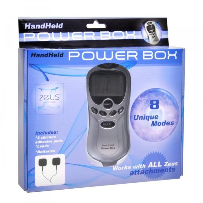 Zeus Electrosex Hand Held Powerbox 8 Modes - Materials & Additional Features