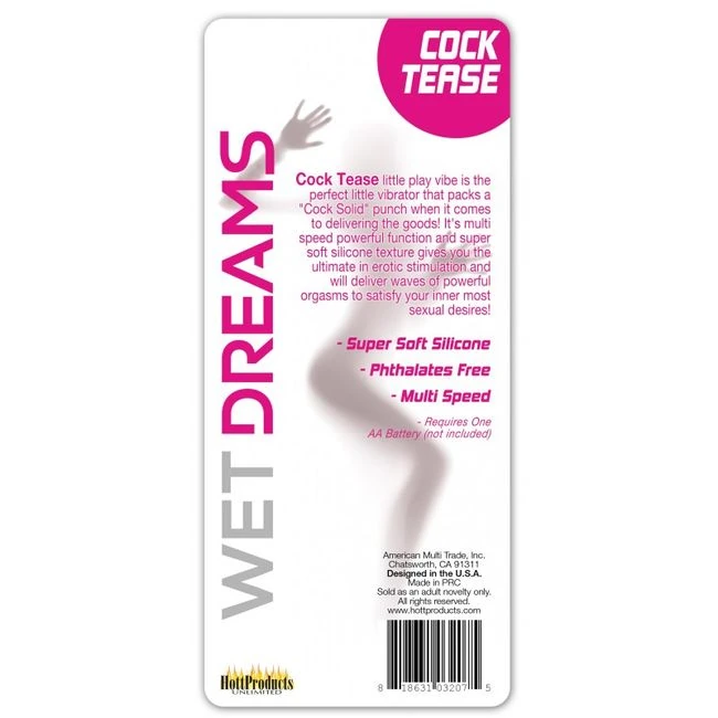 Wet Dreams Cock Tease Play Vibe Magenta - Vibration Modes