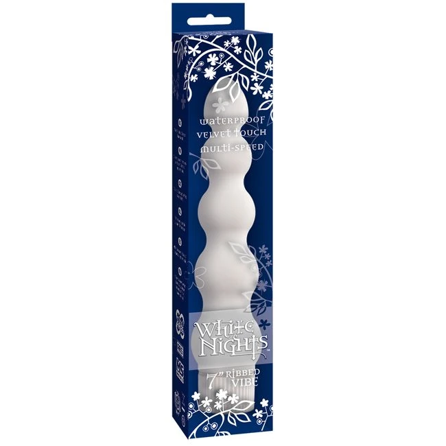White Nights 7in Ribbed Vibe - Experience the Ultimate Ecstasy with the White Nights 7in Ribbed Vibe
