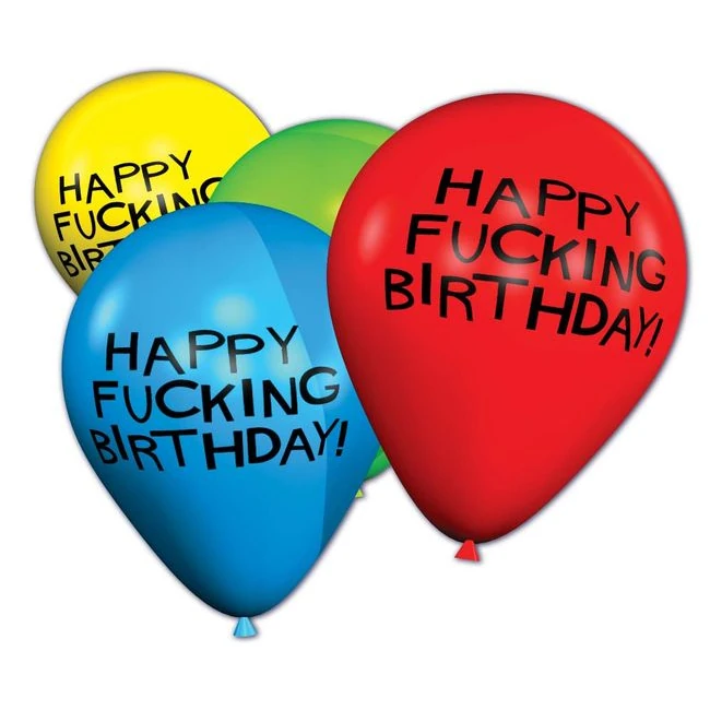 X-rated Birthday Balloons - Overview